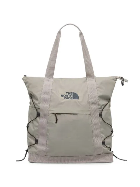 The North Face logo-embroidered tote bag Grey NF0A52SV