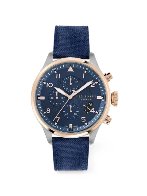 Ted Baker Chronograph 44mm watch Blue BKPFMF401
