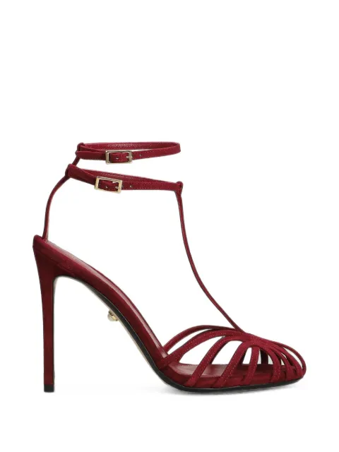 Alevì cage-strap stiletto-heel sandals Red L26SC016U0879