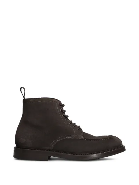 Green George suede apron-toe boots Brown 9044