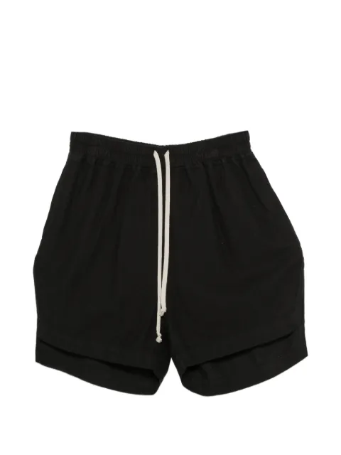 Rick Owens DRKSHDW drawstring layered-hem shorts Black DS02F6320CFL