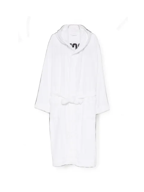 Moschino belted hood bathrobe White V1A960343071001