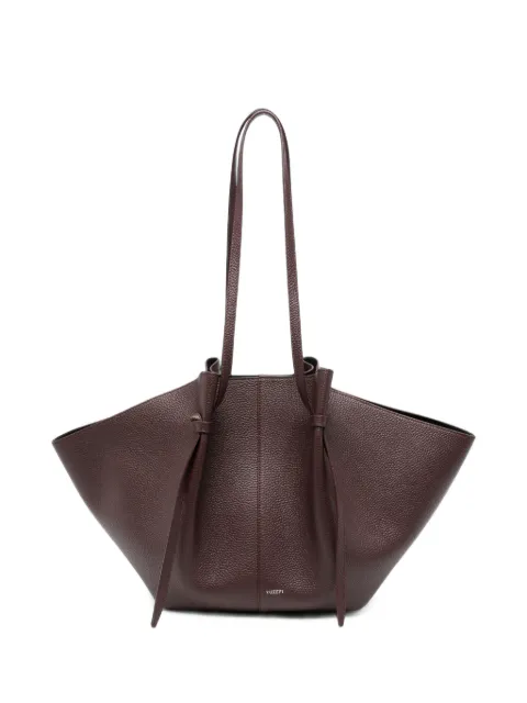 Yuzefi large Mochi pleated leather tote bag Purple YUZAW26HBLM