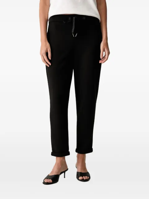 Joseph Ribkoff drawstring-waist turned-up trousers Black 261606F26