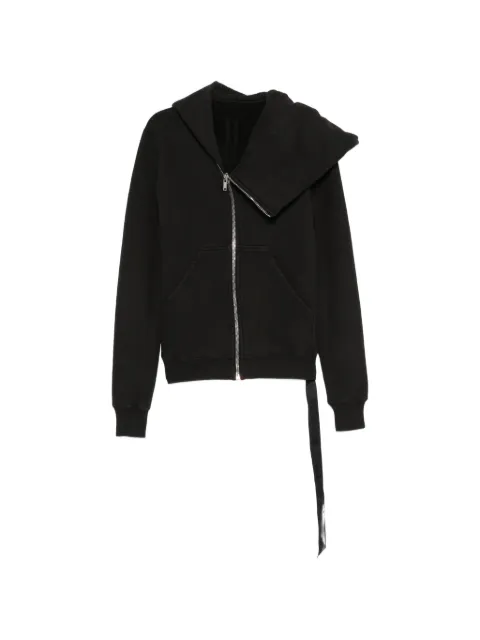 Rick Owens DRKSHDW asymmetric-zip hoodie Black DU02F6286HFP