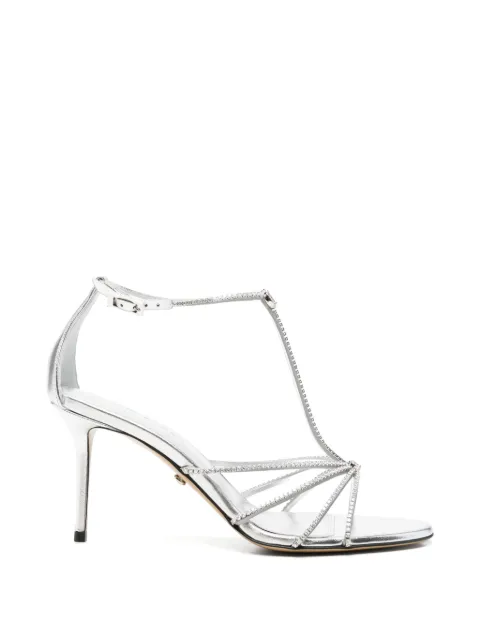 MACH & MACH crystal-embellished T-bar sandals Silver PF26S117185