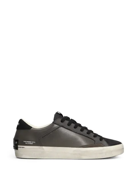 Crime London distressed-effect panelled sneakers Grey 11008II8