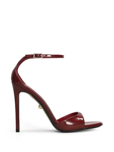 Alevì patent-finish ankle-strap sandals Red L26SC021U1261