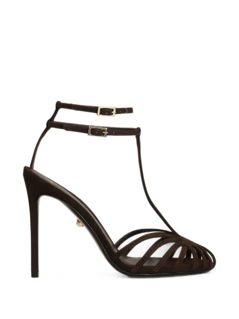 Alevì 110mm Stella strappy cage sandals Brown L26SC016U0879