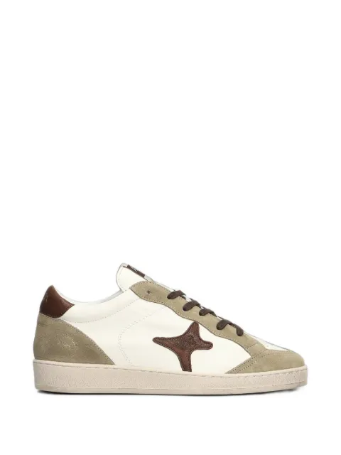 Ama Brand star-patch panelled sneakers White 4786