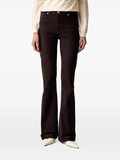 Silvian Heach high-waisted bootcut jeans Brown GPA26057JE