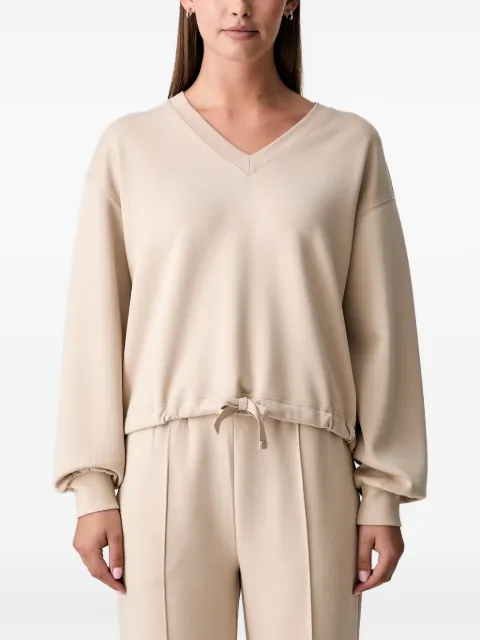 Scotch & Soda drawstring V-neck sweater Neutrals U9E01540T