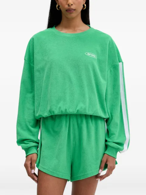 Rip Curl High Tide logo-embroidered side-stripe sweatshirt Green 076WFL