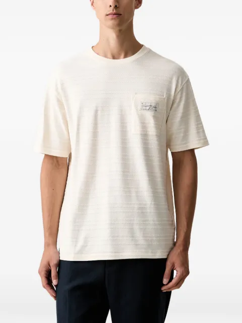 Scotch & Soda textured chest-pocket T-shirt White 183581