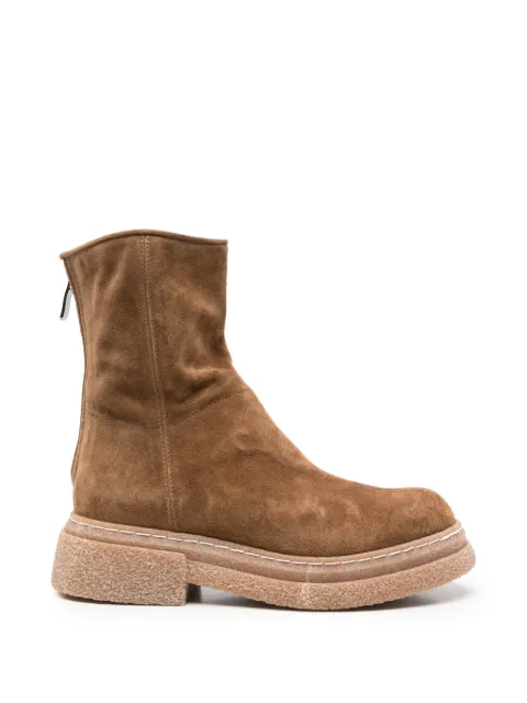 Alberto Fasciani suede rear-zip ankle boots Brown GILL86035
