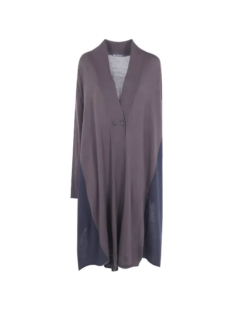 PierAntonioGaspari colour-block button-fastening cardigan Black 1V6643MQB4