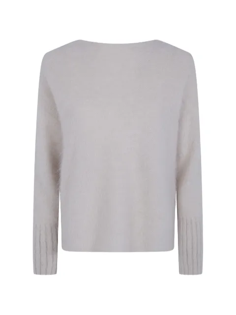 Antonelli boat-neck alpaca sweater Grey 41819R01650