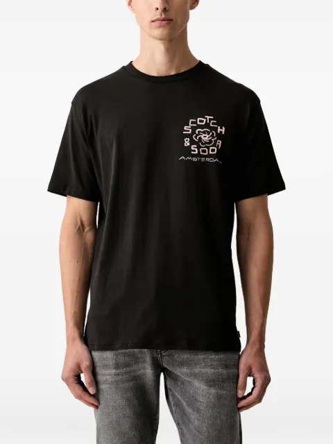 Scotch & Soda graphic-print relaxed-fit T-shirt Black 183585