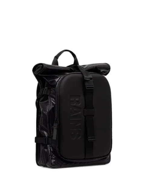 Rains roll-top buckle-fastening backpack Black 1285001