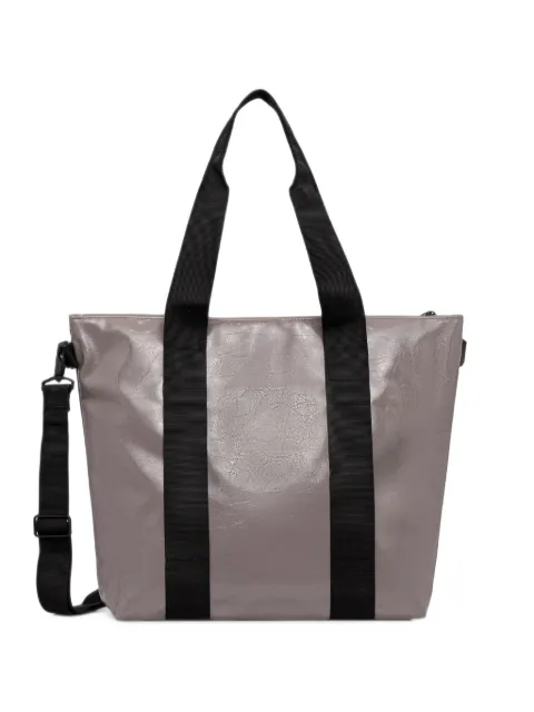 Rains mini crinkled-finish tote bag Grey 14160194