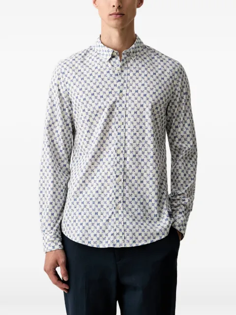 Scotch & Soda micro-print button-down shirt White 183563