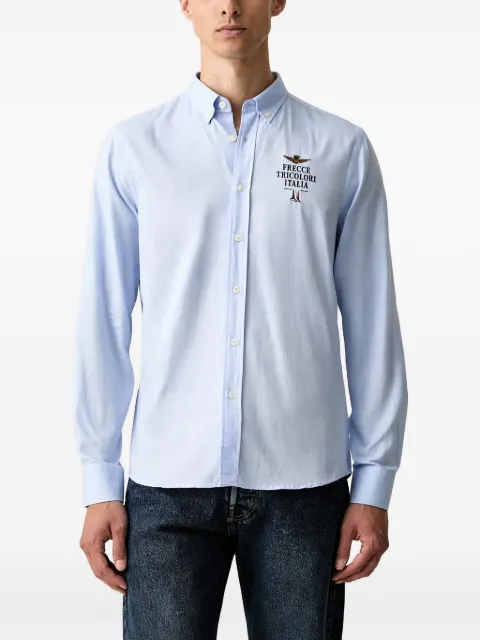 Aeronautica Militare cotton shirt Blue CA1334UCT04409