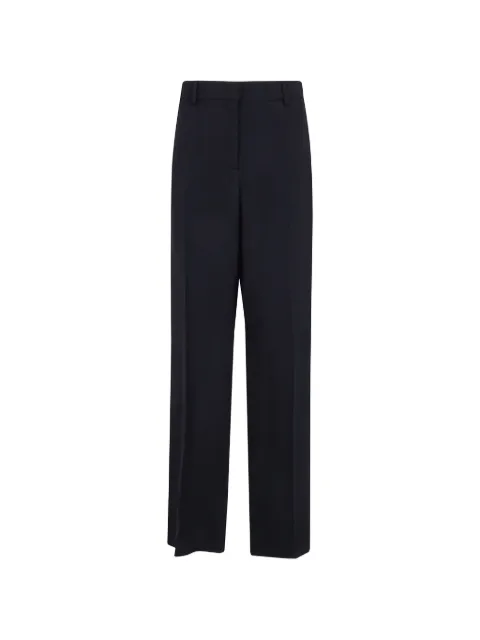 Mantu pressed-crease straight-leg trousers Black AG3005G06