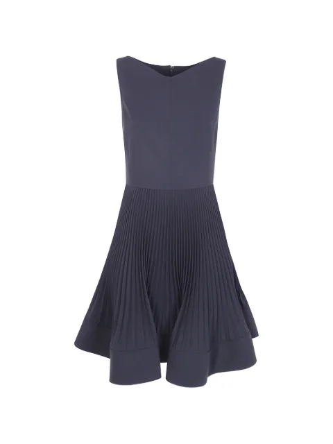Emporio Armani pleated-skirt sleeveless mini dress Black EW005401TE23169