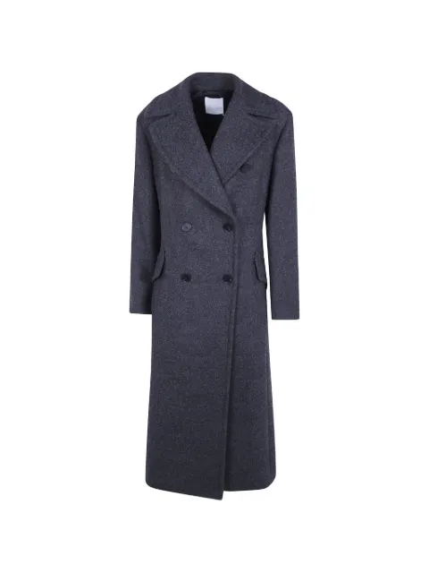 Mantu double-breasted notched-lapel coat Grey AG8016G17