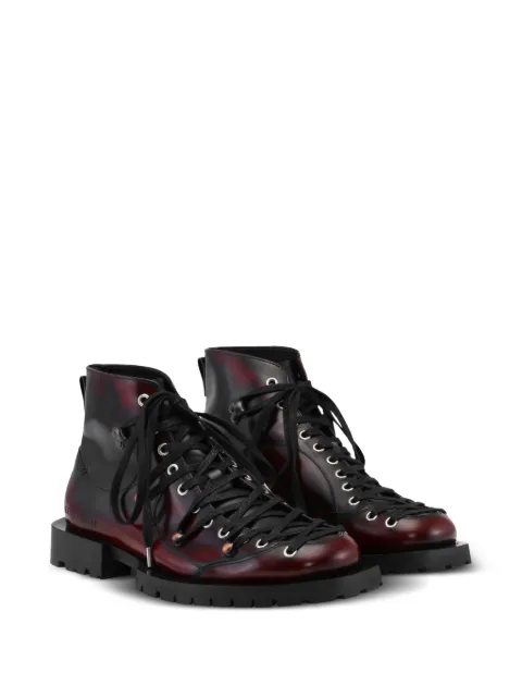 Henrik Vibskov Kelly lace-up boots Red AW26STUDA918