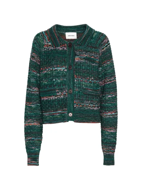 Henrik Vibskov Disguise textured-knit cardigan Green AW26STUDF701