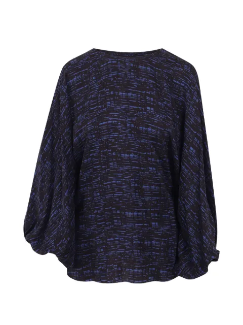 Gianluca Capannolo check-print balloon-sleeve blouse Black 26IT193800