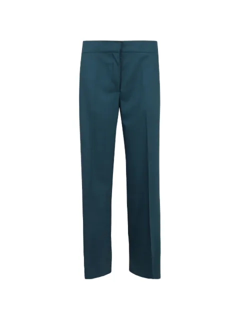 Gianluca Capannolo pressed-crease straight-leg trousers Blue 26IP41