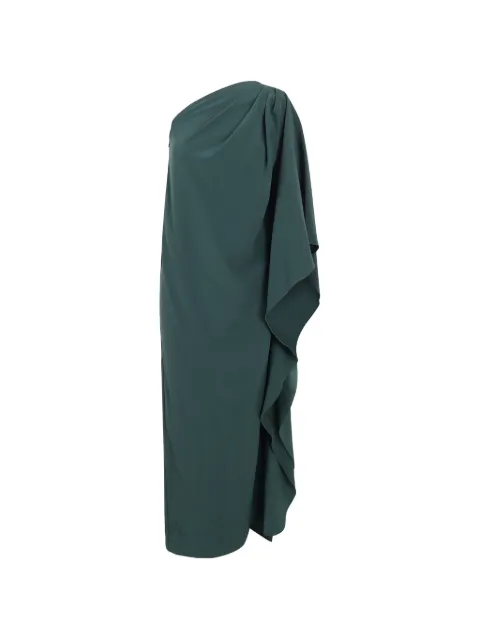 Gianluca Capannolo one-shoulder draped midi dress Green 26IAL1205500