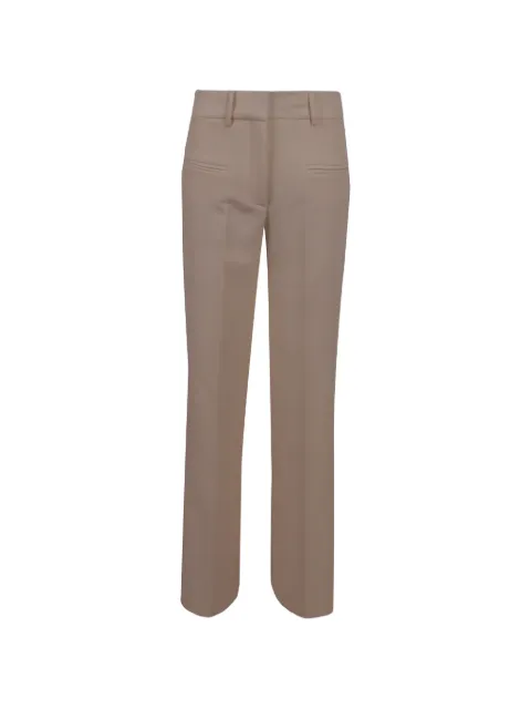 Federica Tosi pressed-crease tailored trousers Brown 30801313