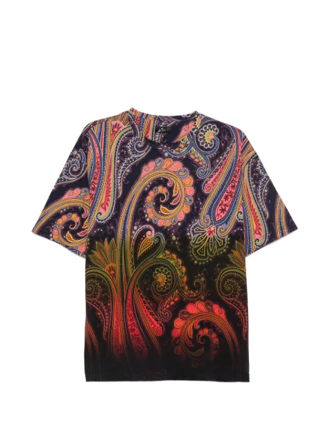ETRO paisley-print T-shirt Blue MRMA0004AK13Z