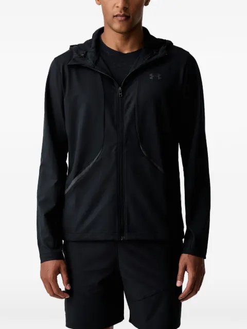 Under Armour Unstoppable logo-print zip-up hoodie Black 6014621