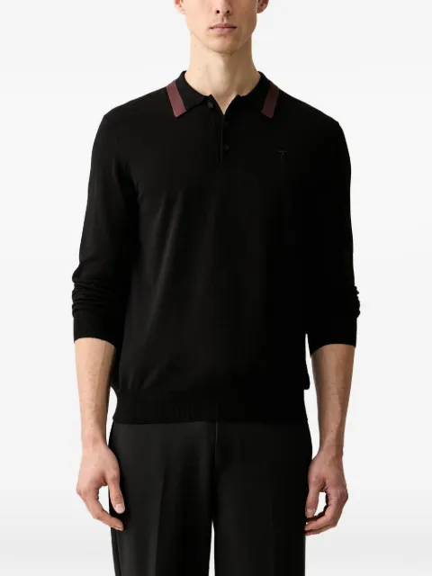 Trussardi contrast-collar polo shirt Black M0198000021N