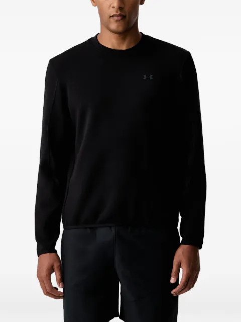 Under Armour Unstoppable logo-print long-sleeved fleece T-shirt Black 6013430