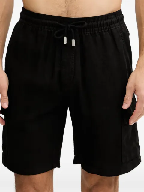 Vilebrequin drawstring cargo shorts Black BAIAU101
