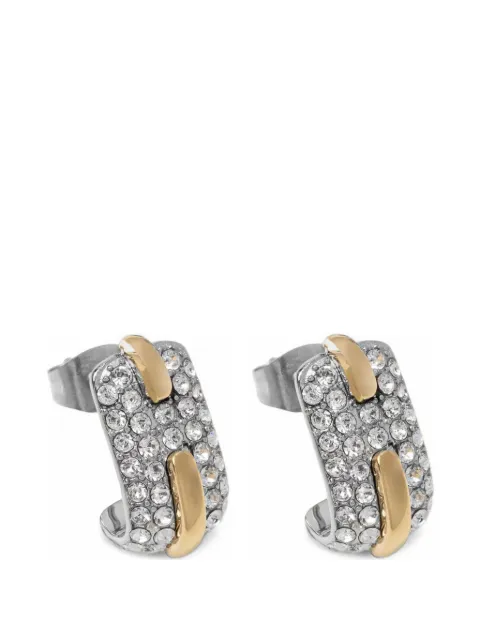 Trussardi crystal-embellished hoop earrings Silver TJAYY10