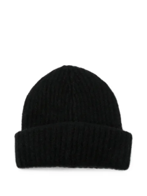 Roberto Collina ribbed-knit beanie hat Black 263MYB32051
