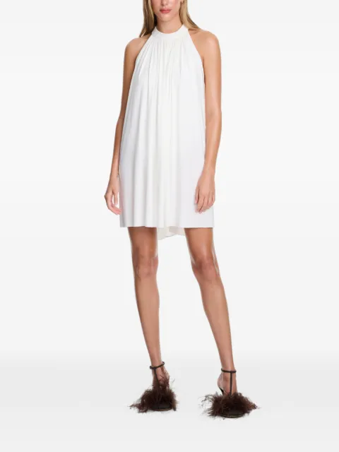 AXEL 113 Thea knotted-back halterneck shift mini dress White THEAKNOTTEDMINIDRESS