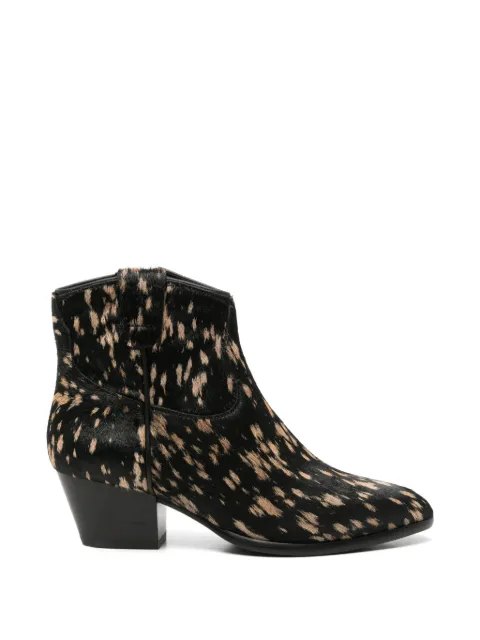 Ash pony-fur ankle boots Black FAME02