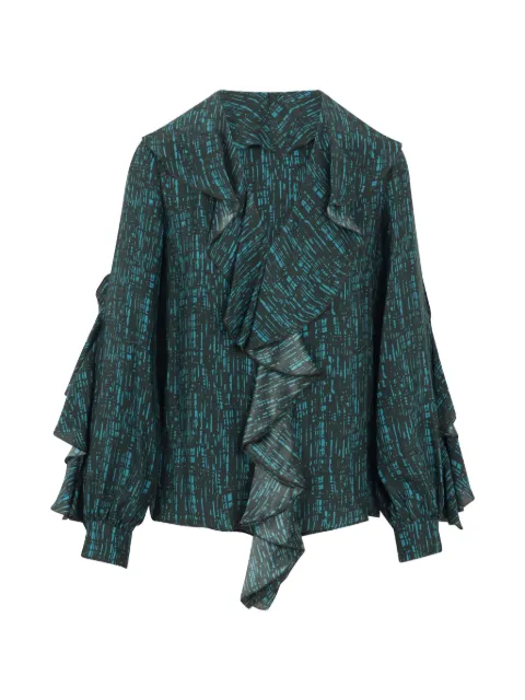 Gianluca Capannolo ruffled blouse Black 26IT606800