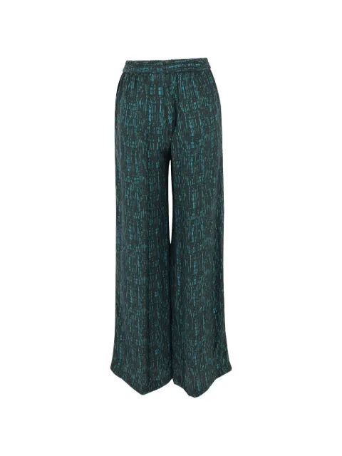 Gianluca Capannolo check-print palazzo pants Black 26IP478800