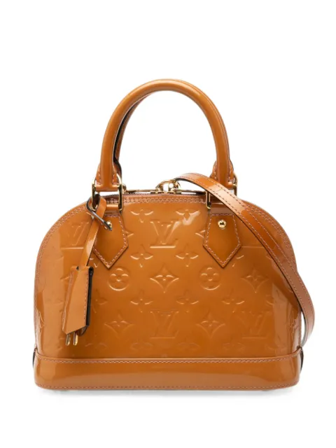 Louis Vuitton Pre-Owned 2013 Monogram Vernis Alma BB satchel Brown TO2VCKAMVM3WJAJH