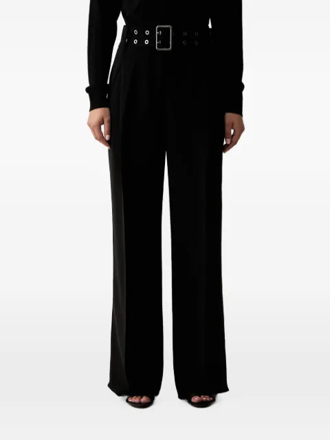 Trussardi belted wide-leg trousers Black P008A002440N