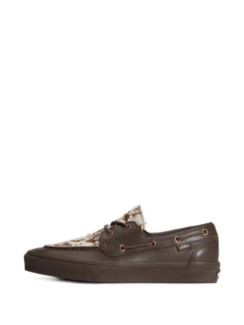 Vans cow-print panelled shoes Brown VN000Z96DRB1