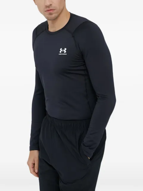 Under Armour ColdGear® logo-printed long-sleeved compression T-shirt Black 1366068